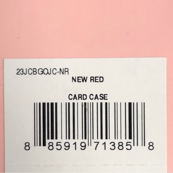 Juicy Couture Card Case Gold Keychain New Red - Picture 6 of 7